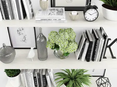 Decorative set-30 Low-poly 3D model