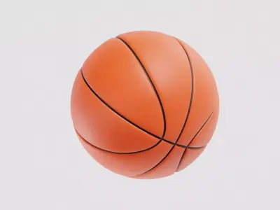 Basketball 3d model Low-poly 3D model purchase
