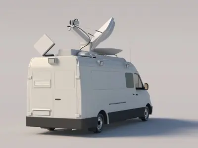 car tv van 3D model
