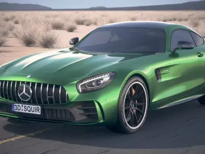 Mercedes AMG GT R 2017 DesertStudio 3D model