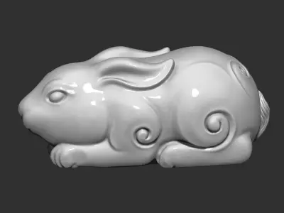 little rabbit 3D print model