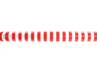 Christmas Candy Cane 3D Model 3D model