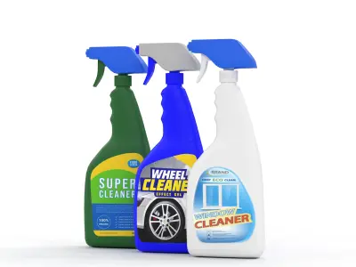Spray Cleaner Bottle for Unreal and Game Ready Low-poly 3D model