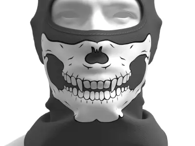 Balaclava Mask Pack - Marvelous Designer 3D model
