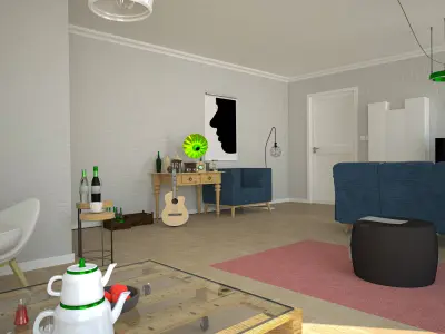 Living Room 3D model