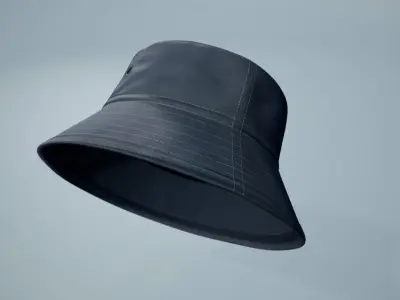 Bucket Hat PBR Low-poly 3D model ADIDAS Low-poly 3D model