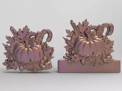 pumpkin decor  3D print model