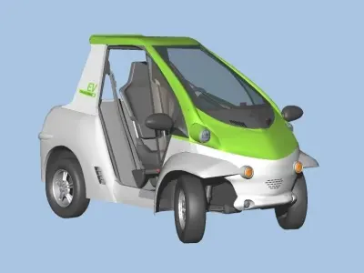 Personal Electric Vehicle 2Way early model 3D model