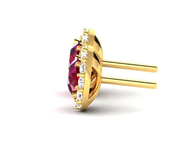 Women Diamond Earrings 3D print model purchase