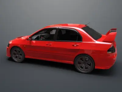 Mitsubishi lancer evolution IX 3D model