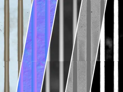 Roof Tile Materials 99- Metal Roofing By Snow - Sbsar Pbr 4k Texture