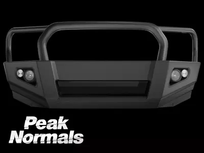 Everest and Ranger Bullbar Low-poly 3D model