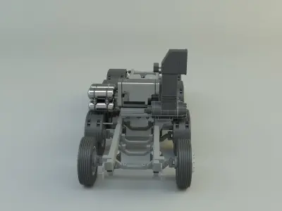 truck chassis model 3D model