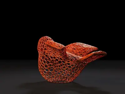 Bird figurine 3D print model