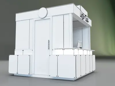 Booth Exhibition Stand a129 3D model