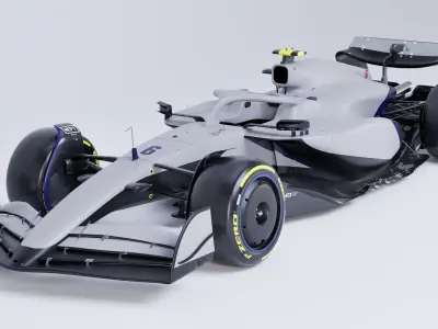 F1 2025 VCARB 02 Formula 1 Race Car Low-poly 3D model Low-poly 3D model