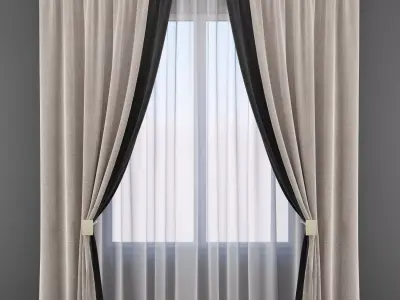 Set 88 Curtains 3D model