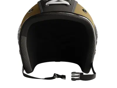 Leather helmet 4 3D model