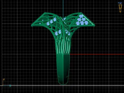 Two Head Women Ring 3DM Womens Ring 3d models 3D print model 3D print model 12