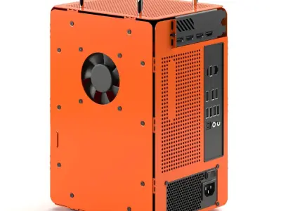 Simple mini-ITX pc case Computer-1 3D model
