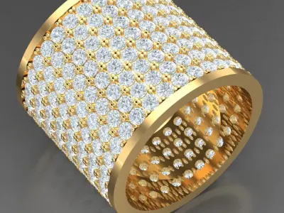 Luxury Men Rings Designs 4MR085 3D print model