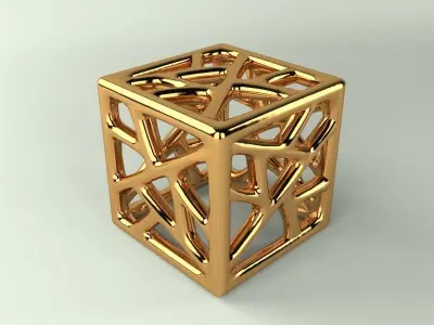 Decorative Art Sculpture Lamp Low-poly 3D model