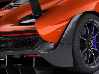 LowPoly McLaren Senna 2019 Low-poly 3D model