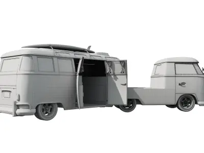 Volkswagen T1 Camper 3D model