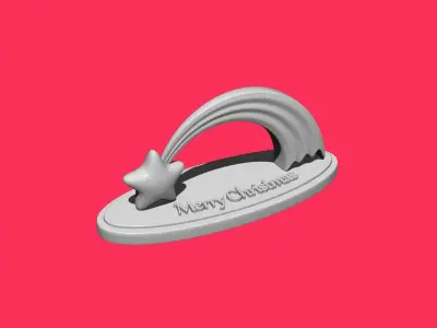 Merry Christmas Comet Free 3D model