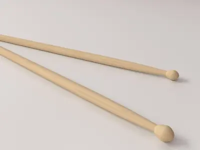 Drum Sticks 3D model