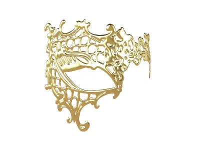 Venetian Metal Mask Pack Vol 1 Low-poly 3D model