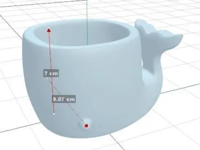 Whale Holder - Bathroom and kitchen accessory 3D print model