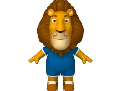 Lion Cartoon 3D model