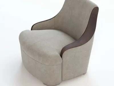 Detail Luxury Bed Room Chair 3D model