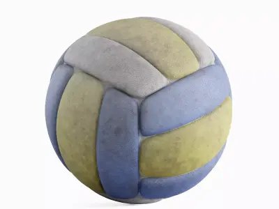 Dirty Volleyball Ball 01 3D model