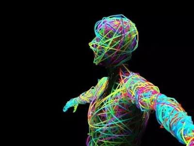 Colorful C4D Body Free low-poly 3D model