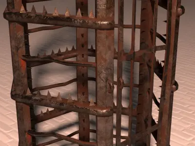 Torture Cage Low-poly 3D model