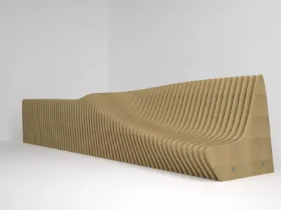 parametric design chair  Free 3D print model