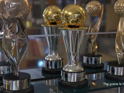 NBA Finals MVP trophy 3D model