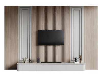 Modern TV Wall 030 3D model