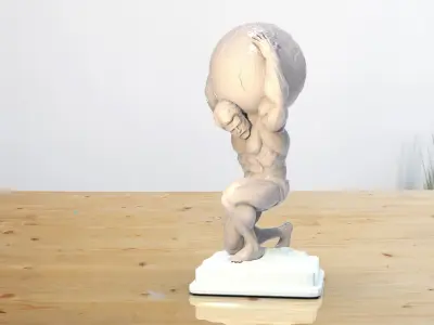 atlas statue  3D print model