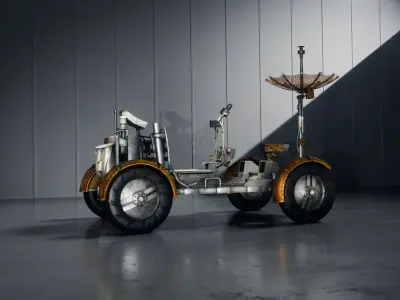 Apollo Lunar Rover High-Quality - Moon Exploration Vehicle 3D model