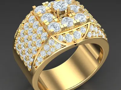 Luxury Men Rings Designs 5MR070 3D print model