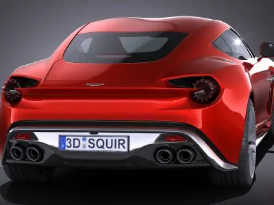 Aston Martin Vanquish Zagato 2017 3D model