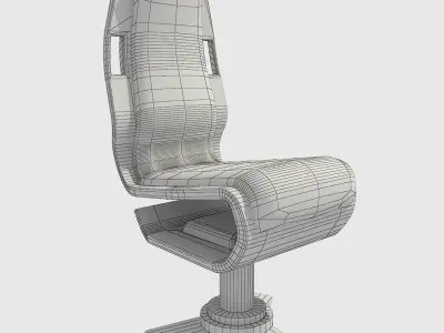 3D SCI FI ARMCHAIR Low-poly 3D model