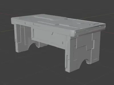 The Future of Scifi Stool Concept 3D model