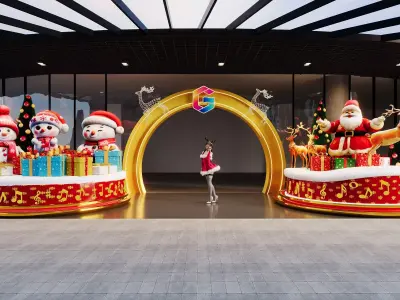 Christmas Design Gate ShoppingMall 3D model