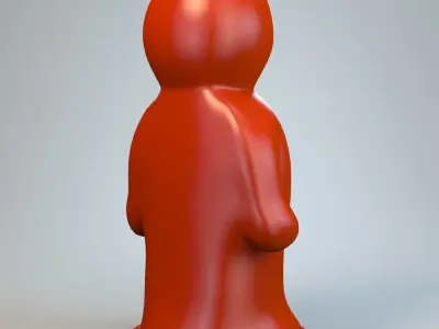 Model of a high detail Figurine Print P 3D print model