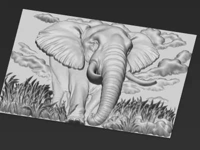 Elephant A29 3D print model
