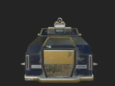 S-BC100 Battle Car Olddies Low-poly 3D model